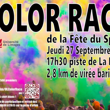Color Race de la Fête du Sport Universitaire de Limoges