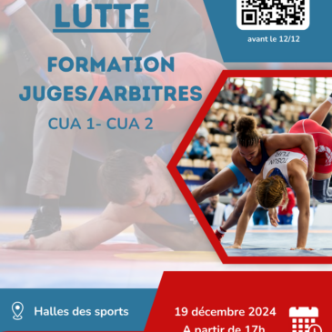 Formation Juge-arbitre de Lutte – 19/12