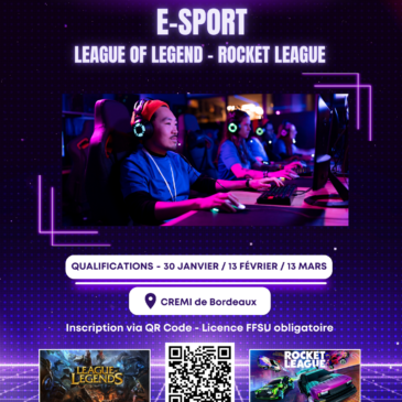 Nouveauté – Esport Championnat d’Académie